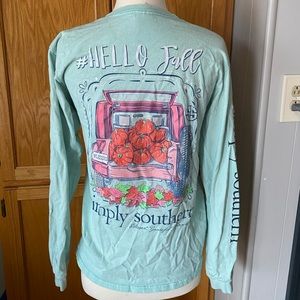 #HelloFall Simply Southern Long sleeve tee
